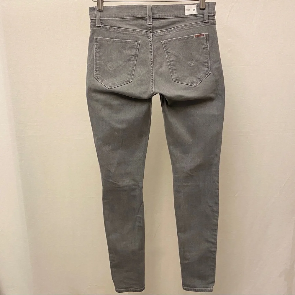 Hudson 26 (US 2) Jeans Krista Skinny Gray Women’s Low Rise Stretch Distressed